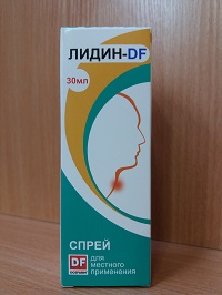 Лидин DF спрей для горла 30 мл ( хлоргексидин, лидокаин )