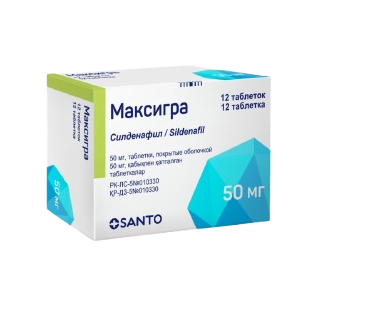 Максигра табл. 50 мг №12 ( силденафил ) (Упаковка)