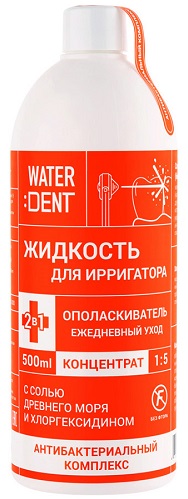 Жидкость для Ирригатора WATERDENT Антибактериальный комплекс 500мл