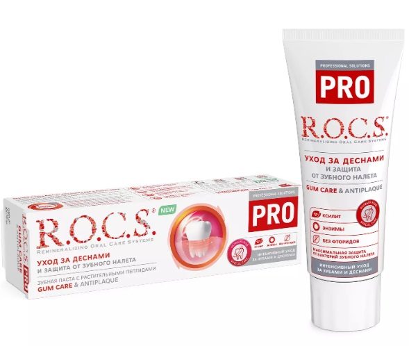 Зубная паста ROCS Gum Care & Antiplaque 74г РОКС