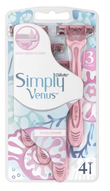 Станок бритвенный GILLETTE Venus Simply (3 кассеты) 80795032