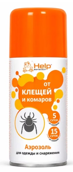 HELP Спрей от клещей и коморов акарицидно-репелентный 75мл/24