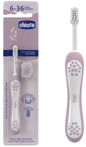 Зубная щетка CHICCO 6м+ Lilac сереневая