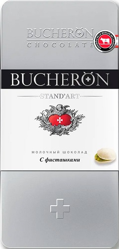 BUCHERON Шоколад молочный с Фисташками 100г ж/б