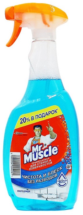 Mr Muscle Средство для мытья Стекол и поверхностей 750 мл Триггер / 697574