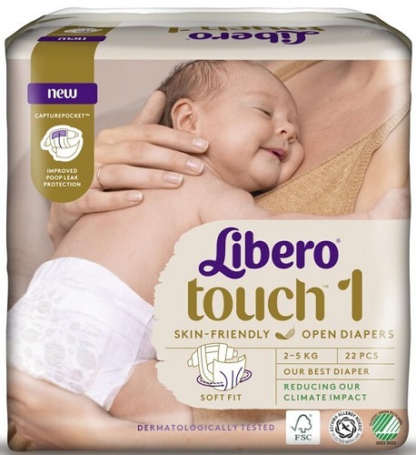 Подгузники для детей LIBERO Touch №1 (2-5кг) 22шт