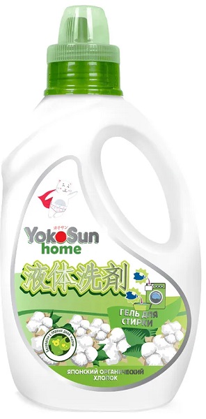 Гель для стирки Японский органический хлопок 1л YOKOSUN
