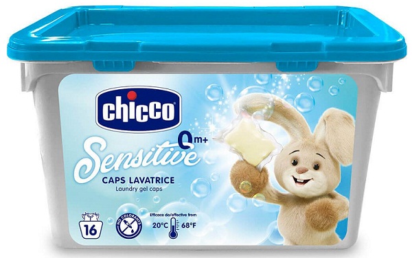 CHICCO Средство для стирки детского белья в капсулах 16 шт. 0м+