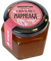 Goodtraditions Мармелад Яблоко-Имбирь 150г ст.банка на меду
