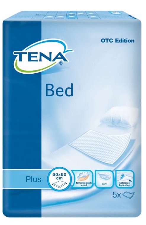 Пеленки одноразовые 60*60см 5шт TENA Bed Plus
