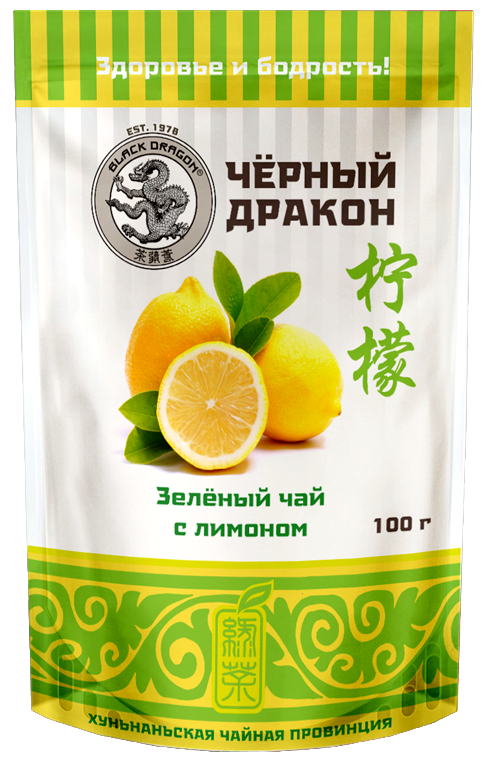 Blac Dragon Чай зеленый с лимоном 100г Черный дракон
