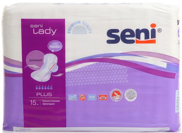 Прокладки Урологические Женские SENI Lady Plus 15 шт NEW 2020