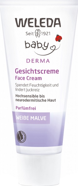 Детский крем для гиперчувствительной кожи лица с Алтеем 50 мл WELEDA