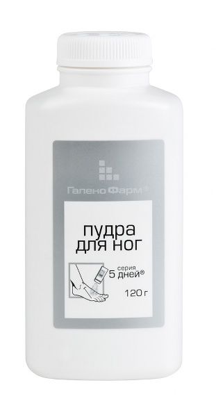 5D Пудра для ног 120 г от пота и запаха ГАЛЕНО ФАРМ #