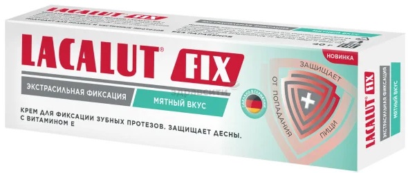 Крем для фиксации протезов LACALUT Fix 40 мл Мятный вкус