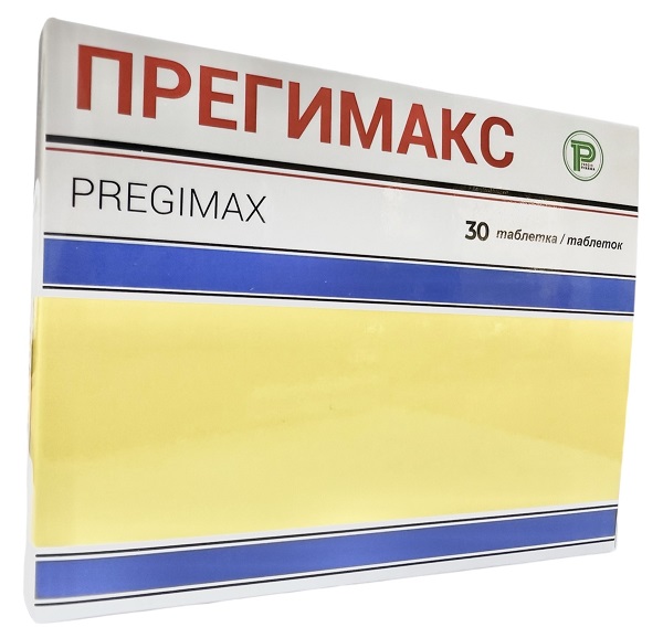 АЛГ Прегимакс табл. 240мг №30 БАД (женьшень корейс и американ, вит С,вит В1,В12, В3, вит Е, фолиев)