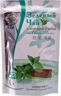 Черный дракон Чай зеленый корица и мята 100г