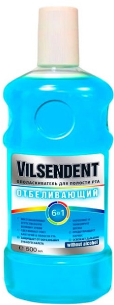 Ополаскиватель для полости рта Отбеливающий Vilsendent 500 мл 