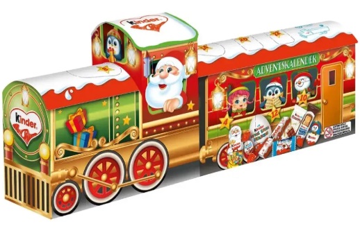 Набор конфет Kinder Advent Calendar Train 221г Поезд Деда Мороза