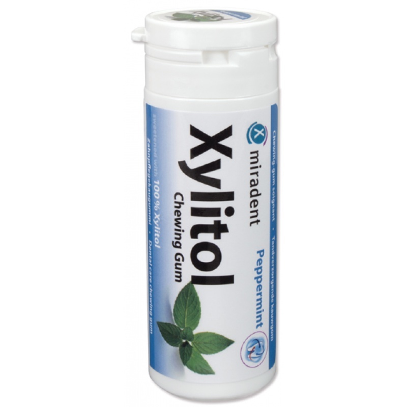XYLITOL CHEWING GUM  Peppermint Жевательная резинка с ксилитом Перечная мята (30шт.) 30гр.