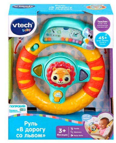 Интерактивный руль В дорогу со львом Vtech 80-536626