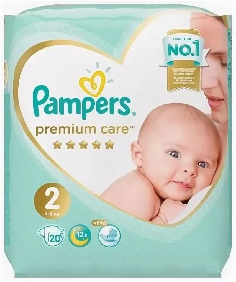 Подгузники для детей PAMPERS Premium Care №2 (4-8кг) 20шт