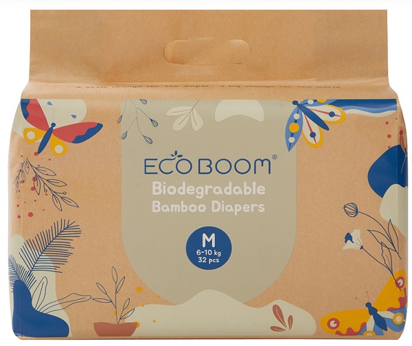 ECO BOOM Подгузники бамбуковые детские M ( 6-10кг ) №32