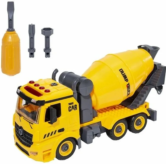 Машинка инерционная разборная Бетономешалка Wincars арт.YK-2216
