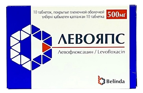 Левояпс табл. 500 мг №10 Belinda ( левофлоксацин )