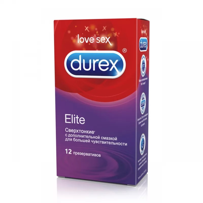 Презервативы DUREX Elite 12шт (Сверхтонкие)