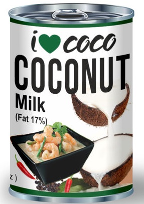 I coco Кокосовое молоко 17% жирности 400мл банка