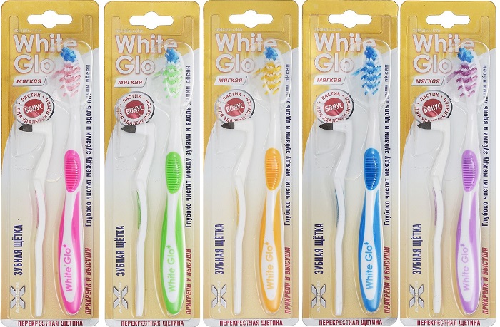 Зубная щетка WHITE GLO Soft цв.в асс.