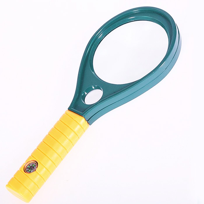 Лупа ракетка MAGNIFYING GLASS MG89077 D = 90 мм ( 3x / 6x ) КазМИ УКМИ