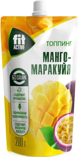 Fit Active Топпинг Манго - Маракуйя 200мл б/сах
