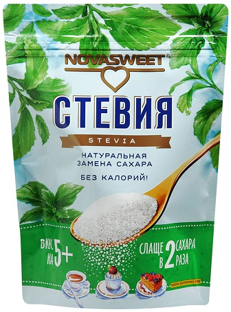 Novasweet Стевия в 2 р.слаще 200г Заменитель сахара Новасвит