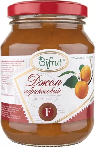 Bifrut Джем Абрикос на фруктозе 280г Бифрут