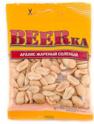 Beerka Арахис соленый 90г жареный
