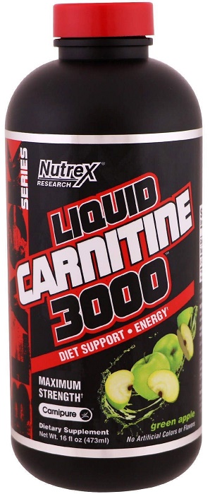 Nutrex Liquid Carnitine 3000 Зеленое Яблоко 480 мл 857839006617