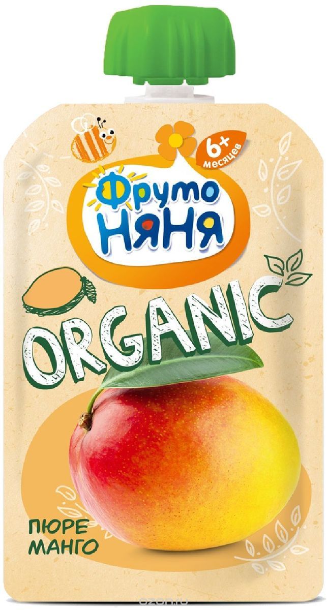 ФрутоНяня Пюре Манго Органик 90г пауч
