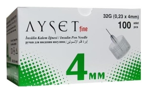 Игла для шприц-ручки 0,23х4мм 32G  AYSET Fine ( 1 шт )