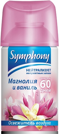 СИМФОНИЯ automatic Освежитель воздуха Магнолия и Ваниль 250мл