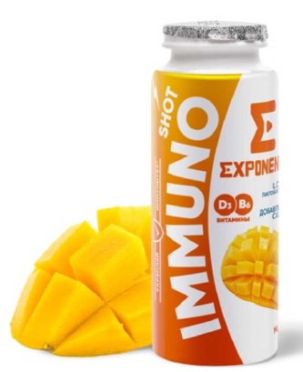 Продукт Exponenta IMMUNO SHOT со вкусом Манго 100г