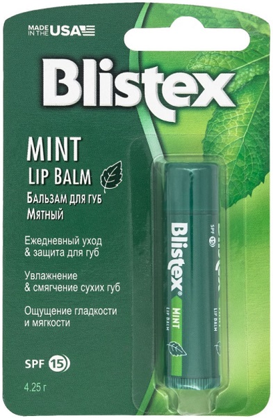 BLISTEX бальзам для губ Мятный SPF15+ 4.25 гр