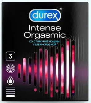 Презервативы DUREX Intense Orgasmic 3 шт со стимулирующей смазкой