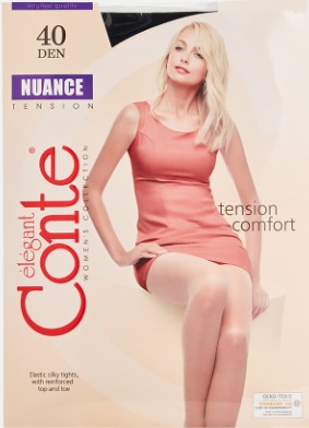 CONTE Колготки 40 den Elegant Nuance Nero 6