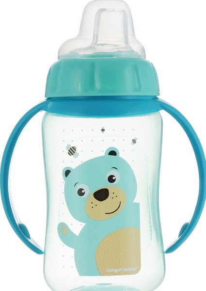 Поильник 6м+ CANPOL BABIES 320 мл силиконовый носик и с ручками арт.56/512