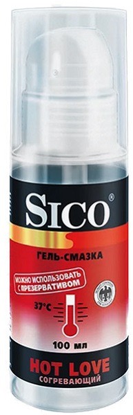 Лубрикант SICO Hot Love 100 мл согревающий Гель-смазка с дозатором
