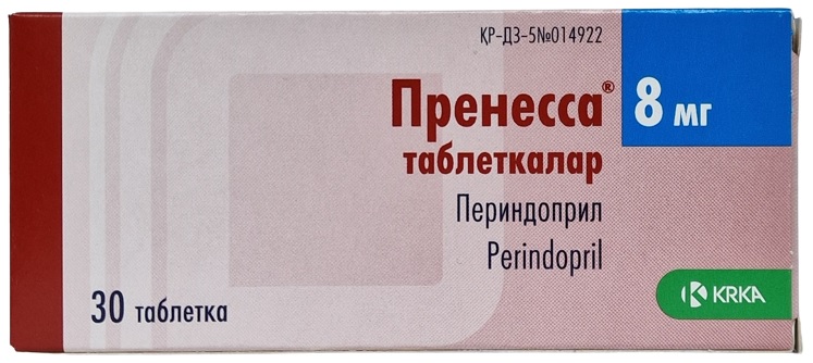 Пренесса табл. 8 мг №30 ( периндоприл ) (Упаковка)