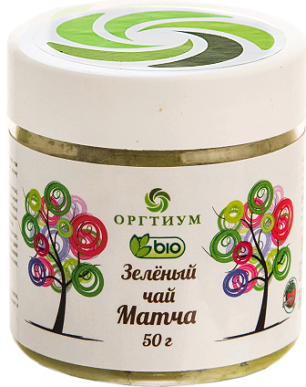 Оргтиум Чай Матча Зеленый 2в1 50г