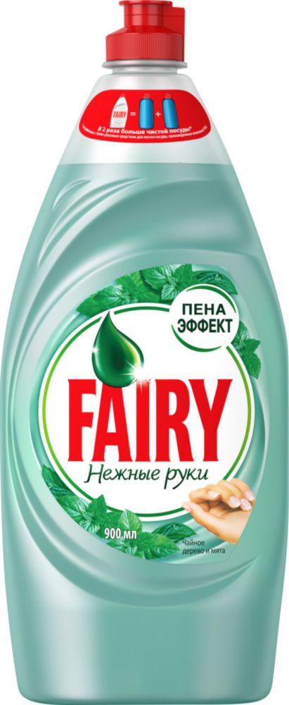FAIRY Средство для мытья посуды Нежные руки (мята) 900 мл